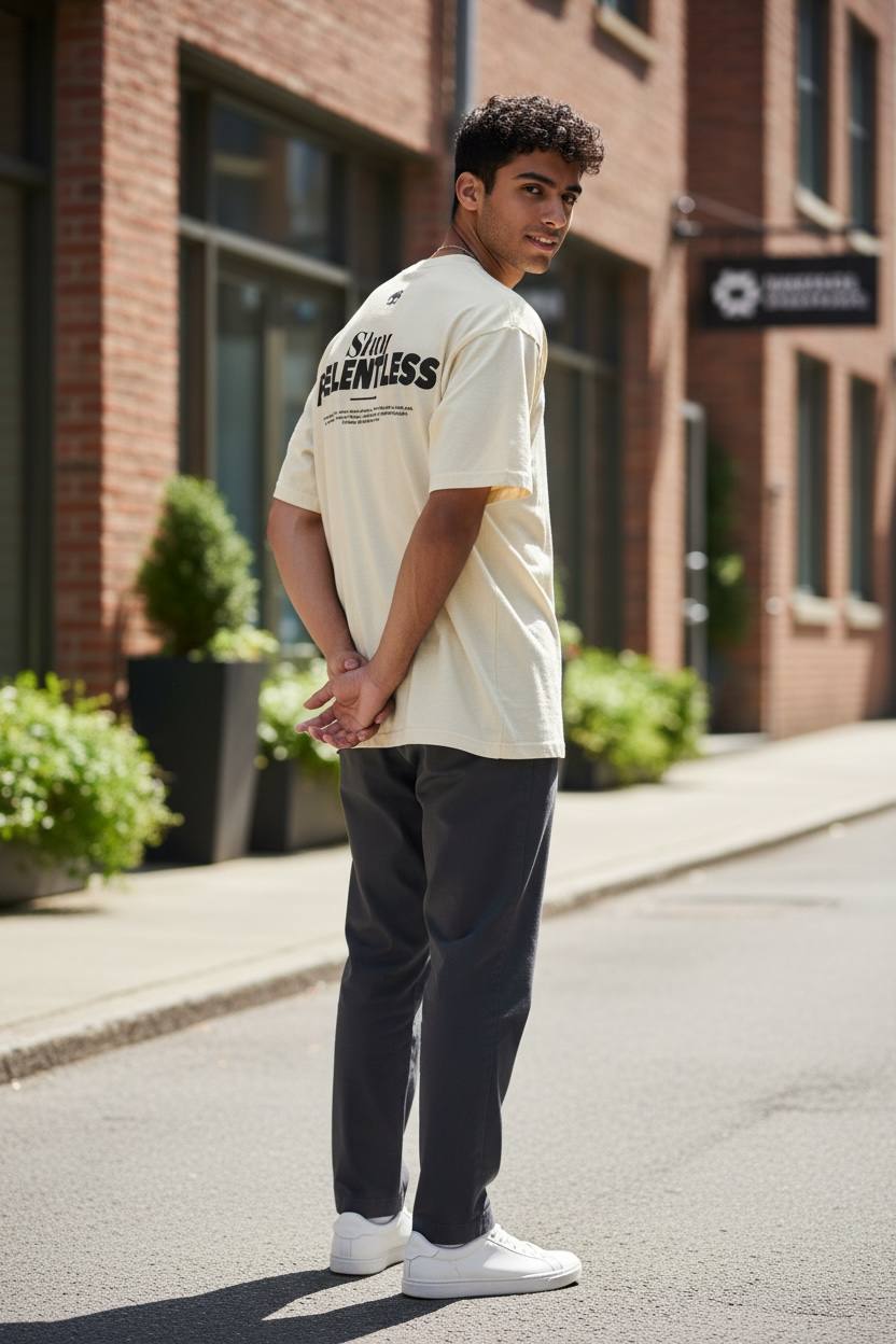 MR LOIBA Stay Relentless Oversized Tee