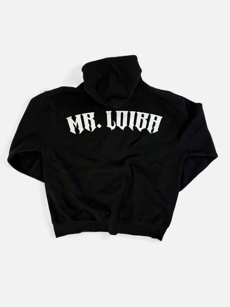 MR LOIBA Hoodie – Black with White Logo