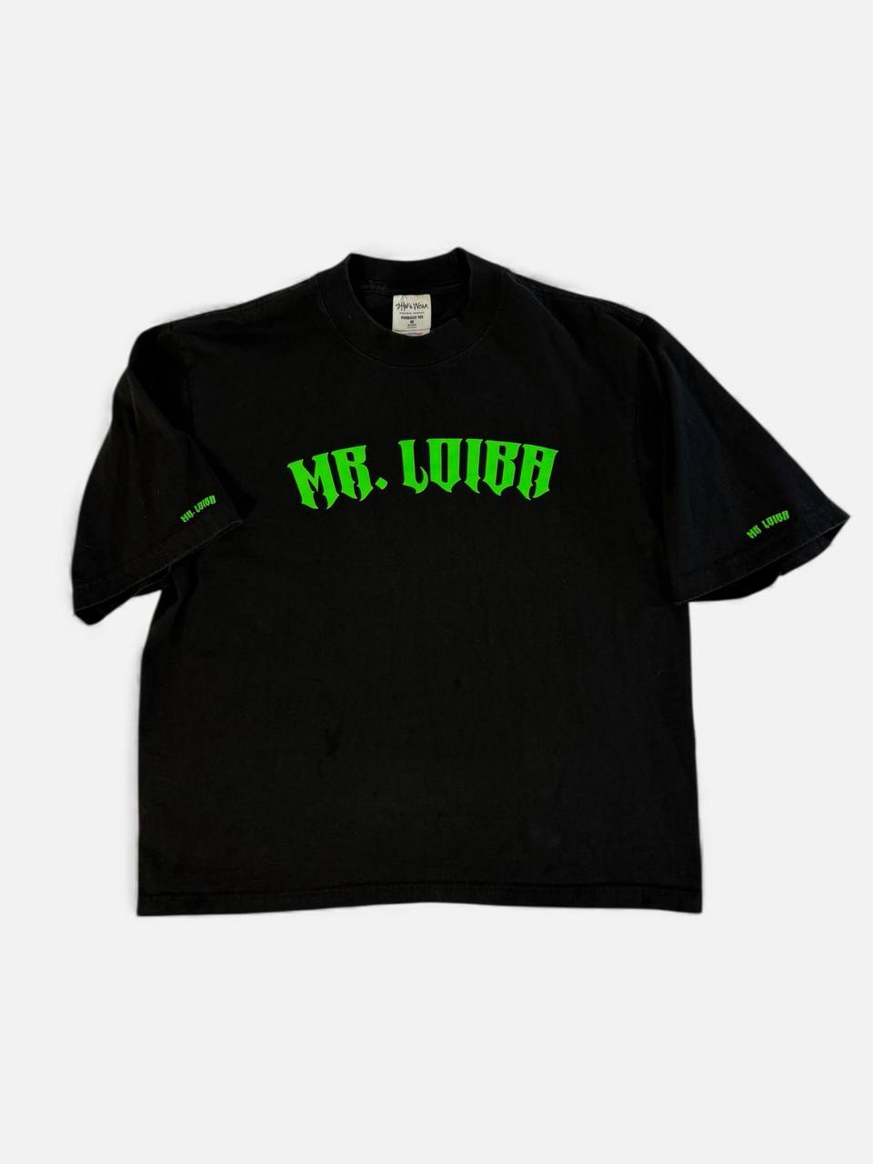 MR LOIBA Neon Logo Oversized Tee