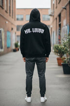 MR LOIBA Hoodie – Black with White Logo