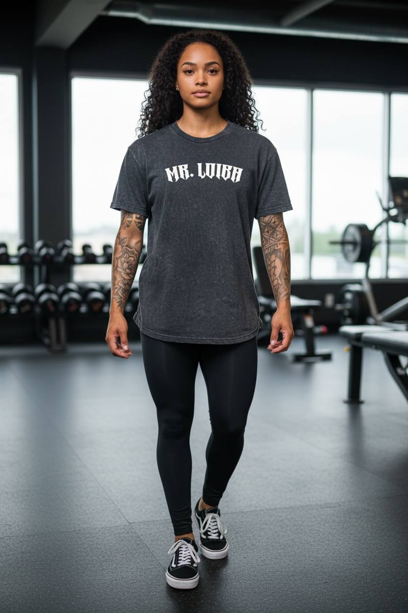 MR LOIBA Acid-Wash Oversized Tee