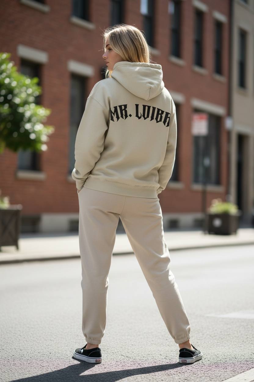 MR LOIBA Essential Hoodie – Sand